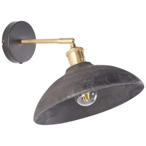 Populärt val Gavdo Vägglampa E27 Svart/Mässing - Belysning & el