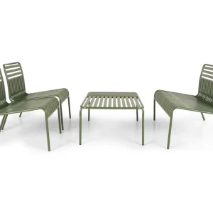 Begränsat antal Comfort Garden Jarva Liten 4-sits Soffgrupp Utomhus i metall Oliv - Trädgård & spabad