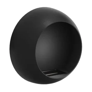 Nordflamma Corbo Liten Vägghängd Rund Etanolkamin 60x23x60 cm i Stål Svart - Inredning Lägg i varukorgen