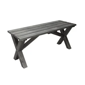 Utomhusbänk Scottsdale Shabby Chic Grå, 100 cm - Utemöbler risnedsättning