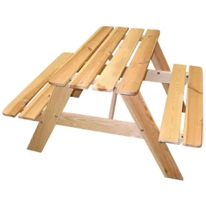 Nyhet Picknickbord Mini Rasta för Barn Naturfärgad - Utemöbler