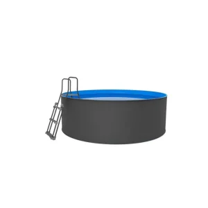 Swim & Fun Pool Stål Swim & Fun Santorini runt Ø350 x 90 cm Ø350 x 90 cm - Trädgård & spabad Kampanjpris