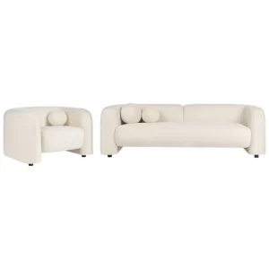 4-sits Soffgrupp Leiren Off-white Off-white - Möbler Fynd