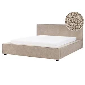 Trygg betalning Dubbelsäng Mirande med lamellram Beige, 160x200 cm Beige, 160x200 cm - Möbler