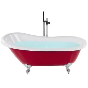 Badkar Cayman Röd/vit/silver, 77x153x74 cm Röd/vit/silver, 77x153x74 cm - Hus & renovering Rabatter