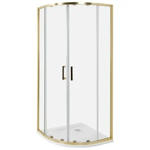 Nedsatt pris Duschväggar Jukatan Transparent/guld, 80x80x185 cm Transparent/guld, 80x80x185 cm - Hus & renovering