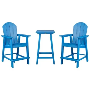 Reapris Cafeset Adirondack Blå Blå - Utemöbler