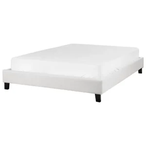 Beställ nu Dubbelsäng Roanne med lamellram Grå-Mörkt Trä, 140x200 cm, Polyester Grå-Mörkt Trä, 140x200 cm, Polyester - Möbler