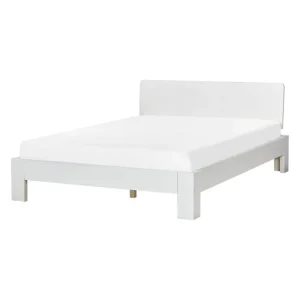 Extra rabatt Dubbelsäng Royan med lamellram Vit, 140x200 cm Vit, 140x200 cm - Möbler
