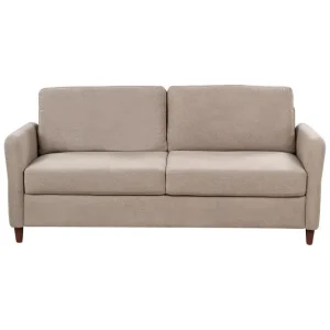 3-sitssoffa Mare Beige, mörkt trä Beige, mörkt trä - Möbler Populär