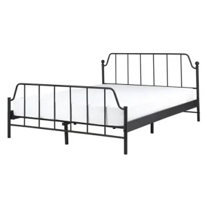Dubbelsäng Mauressac med lamellram Svart, 140x200 cm Svart, 140x200 cm - Möbler Säker betalning
