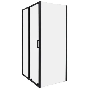 Populärt val Duschväggar Yoro Transparent/svart Transparent/svart - Hus & renovering