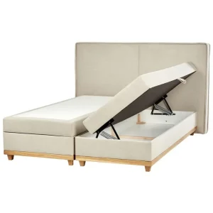 Kontinentalsäng Dynasty Beige-Ljust Trä, 180x200 cm Beige-Ljust Trä, 180x200 cm - Möbler Outlet