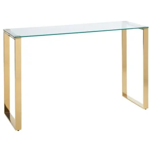 Konsolbord Tilon Transparent, guld Transparent, guld - Möbler Sista chansen