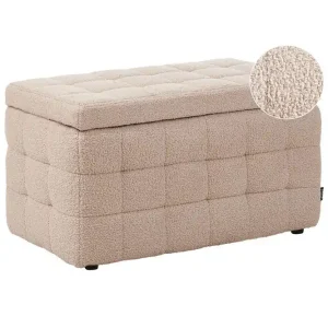 Rea Fotpall Michigan Beige Beige - Möbler