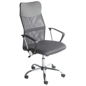 Kontorsstol Design Grå/svart/silver Grå/svart/silver - Möbler Begränsat antal