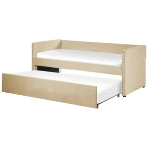 Dagbädd Troyes med lamellram Beige Beige - Möbler Begränsat antal