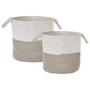 Korg Pazha set om 2 Beige, vit Beige, vit - Hus & renovering Bästa pris