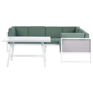 Loungegrupp Castella/Fratte Grön/vit/grå Grön/vit/grå - Trädgård & spabad Billigare
