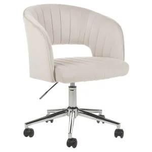 Kontorsstol Katonah Beige/Svart/Silver Beige/Svart/Silver - Möbler Expressleverans