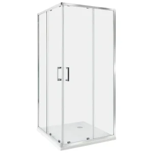 Kampanjpris Duschväggar Tela Transparent/Silver, 90x90x185 cm Transparent/Silver, 90x90x185 cm - Hus & renovering