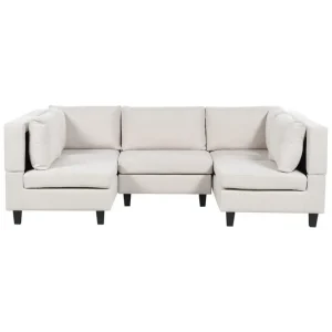 Modulsoffa Unstad Beige/svart Beige/svart - Möbler I lager