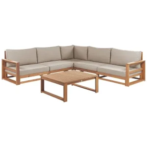risnedsättning Loungegrupp Timor Ljus trä/grått/beige, Ja, Vändbar Ljus trä/grått/beige, Ja, Vändbar - Trädgård & spabad