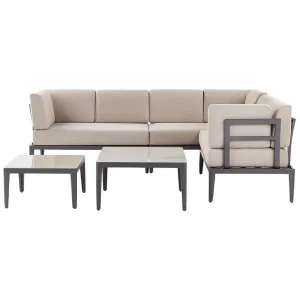 Extra rabatt Loungegrupp Rima III Grå/beige Grå/beige - Trädgård & spabad