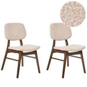 Begränsad tid Matsalsstol Ella set om 2 Mörk Trä-Beige Mörk Trä-Beige - Möbler
