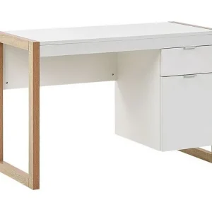 Begränsad tid Graysburg Skrivbord 110 cm med Förvaring Vit/Ljust Trä - Möbler