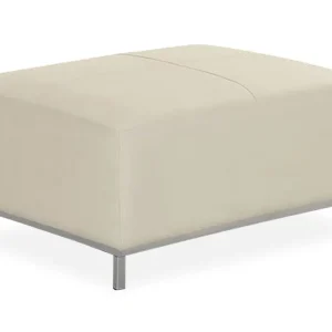 Kampanj Dugard Fotpall Beige/Läder - Möbler