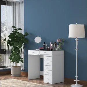 Populärt val Ramender Sminkbord 90 cm Glasskiva - Möbler