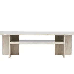 Venture Home Ålesund Travertin Tv-bänk 140x40 cm Beige - Möbler Kampanjpris