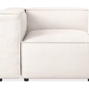Andrarum Cubo 1-sits Vänstermodul i Tyg 108 cm bred Ljusbeige - Möbler Bästa pris