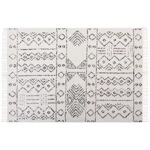Alkent Ullmatta 160x230 cm Svart/Vit - Textil & mattor Billigare