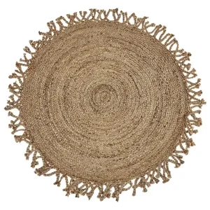 Bästa pris Zonguldak Ryamatta 120 cm Rund Beige - Textil & mattor