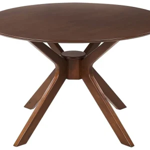 Deloraine Matbord 120 cm Rund Mörkbrun - Möbler Sänkt pris