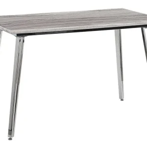 Hamiota Matbord 70x120 cm Vit/Silver - Möbler Begränsad tid