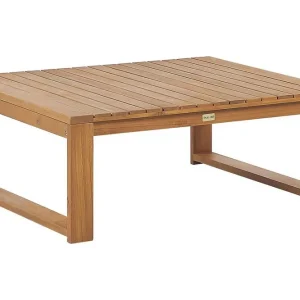 Erbjudande Des Moines Sidobord och Soffbord Utomhus 90 cm Trä Akacia Ljusbrun - Utemöbler