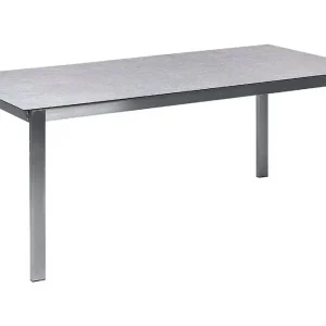 Kundfavorit Zervo Matbord Utomhus 180x90 cm Grå/Silver - Utemöbler