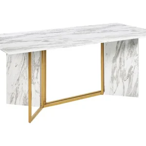 Kundfavorit Wikwa Matbord 100x200 cm Vit/Svart/Guld - Möbler