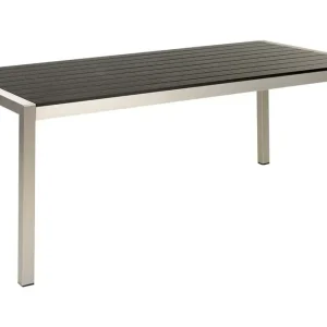 Pereta Matbord Utomhus 180x90 cm Svart/Silver - Utemöbler risnedsättning