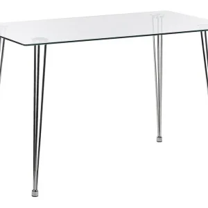 Utförsäljning Tullne Matbord 70x120 cm transparent/Silver - Möbler