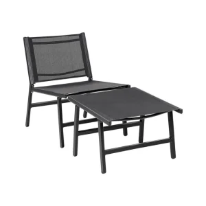 Snabb frakt Montmagny Solstol 54x60 cm Svart - Utemöbler