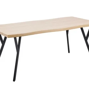 Begränsad tid Tiggiano Matbord Utomhus 180x90 cm Ljusbrun/Svart - Utemöbler