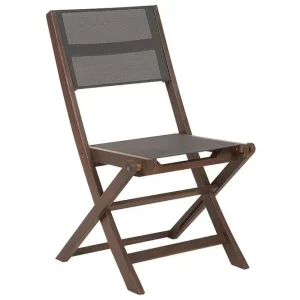 Endast idag Kettelle Klappstol Utomhus 57x50x90 cm Mörkbrun/Grå - Utemöbler
