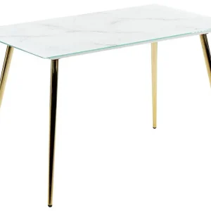Fynd Gabriela Matbord 70x120 cm Vit/Guld - Möbler