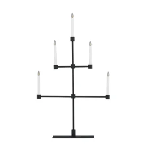 Nedsatt pris Venture Home Avoriaz Adventsljusstake 92 cm Svart - Belysning & el
