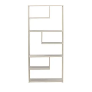 Venture Home Staal Bokhylla 85x35x188 cm Beige - Förvaring Kampanjpris