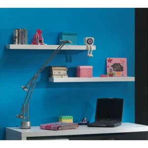 Säker betalning Lara Vägghylla 240x24 cm Vit - Förvaring